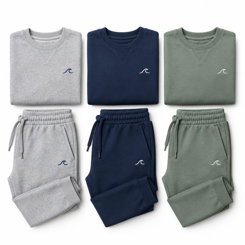 Matching Sweatsuit Set, Cotton Poly Fleece