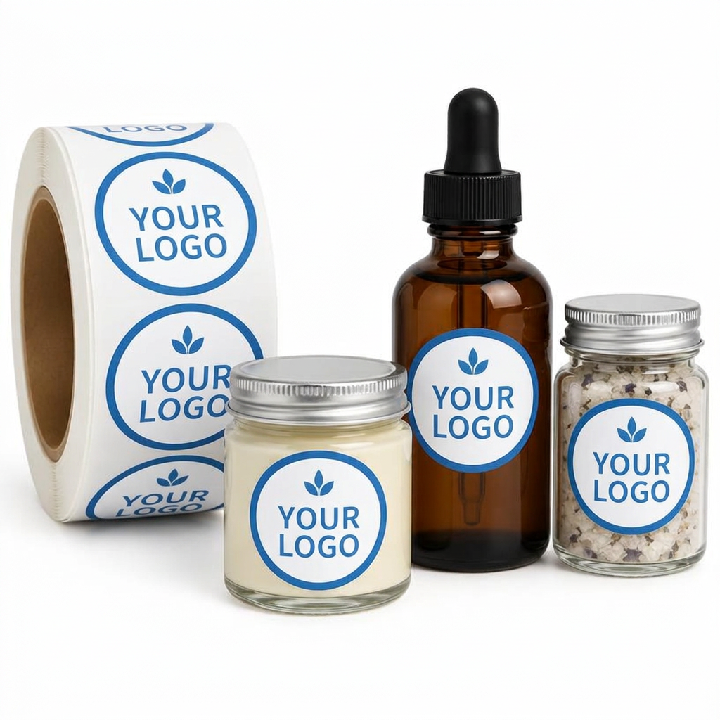 Product Labels on a Roll, Coated Paper or Vinyl on Roll